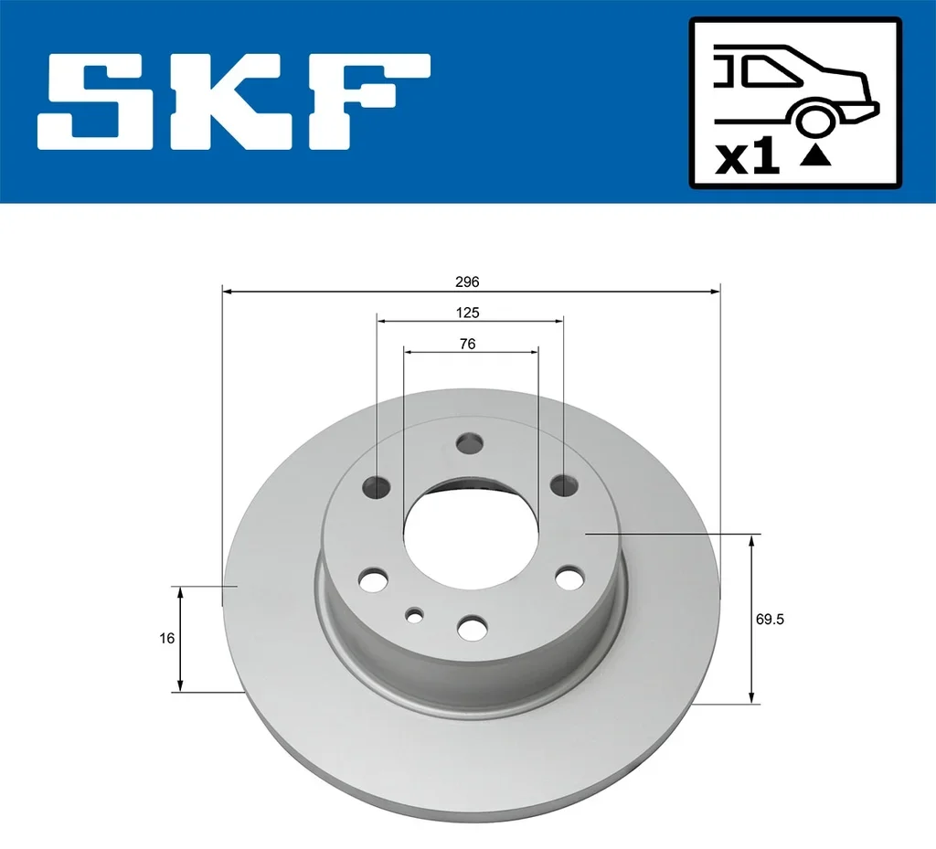 VKBD 90321 S1 SKF Тормозной диск (фото 2)