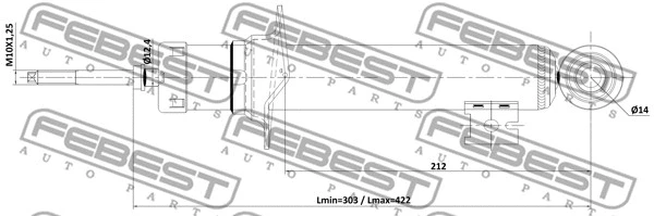 04110-002F FEBEST Амортизатор (фото 2)