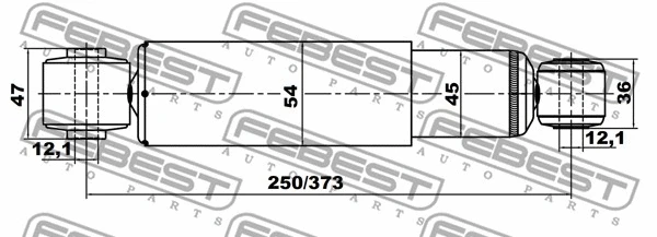 12650901R FEBEST Амортизатор (фото 2)