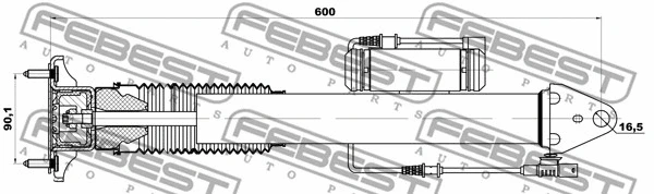 16110-001R FEBEST Амортизатор (фото 2)