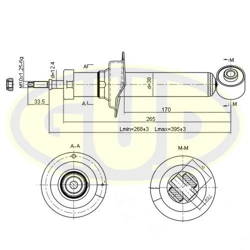GSA341227 G.U.D Амортизатор (фото 1)