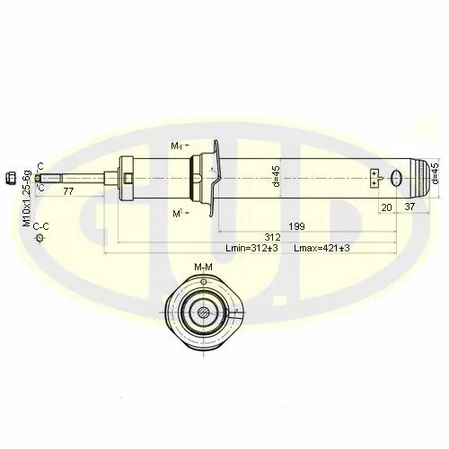 GSA341460 G.U.D Амортизатор (фото 1)