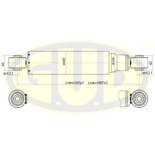 GSA345084 G.U.D Амортизатор (фото 1)