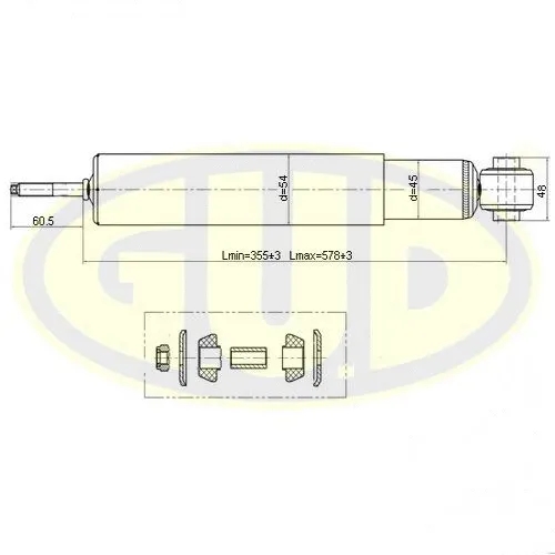 GSA349057 G.U.D Амортизатор (фото 1)