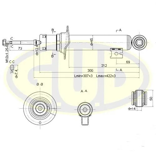 GSA777010 G.U.D Амортизатор (фото 1)