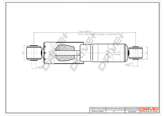DP1610.10.0093 Dr!ve+ Амортизатор (фото 1)