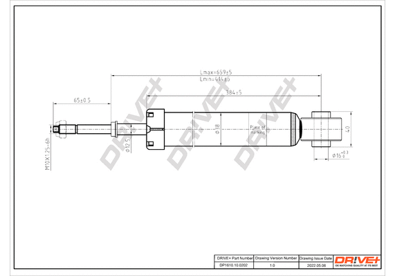 DP1610.10.0202 Dr!ve+ Амортизатор (фото 1)