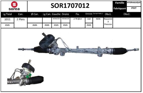 SOR1707012 SNRA Рулевой механизм (фото 1)