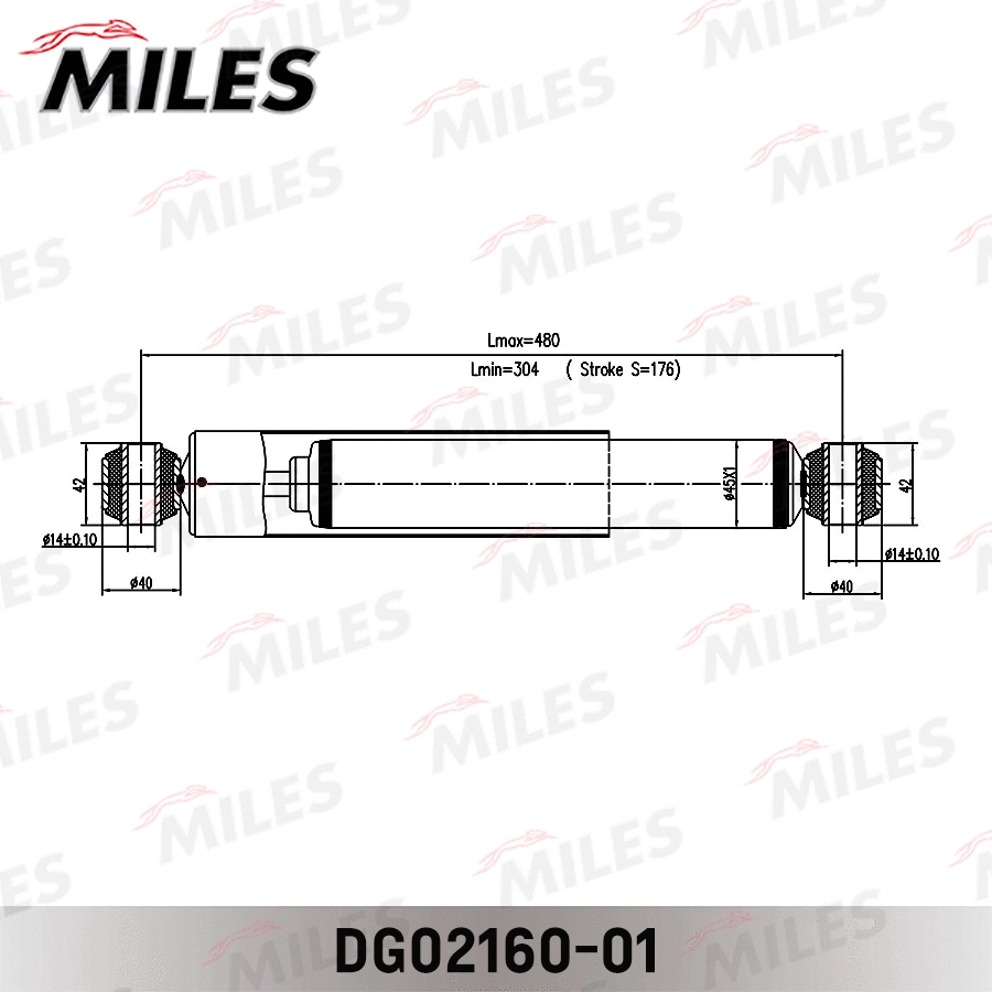 DG02160-01 MILES Амортизатор (фото 2)