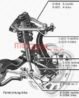 58009318 METZGER Рычаг независимой подвески колеса, подвеска колеса (фото 1)