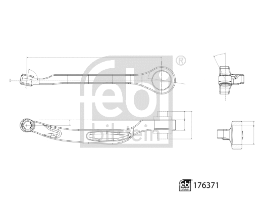 176371 FEBI Рычаг независимой подвески колеса, подвеска колеса (фото 3)