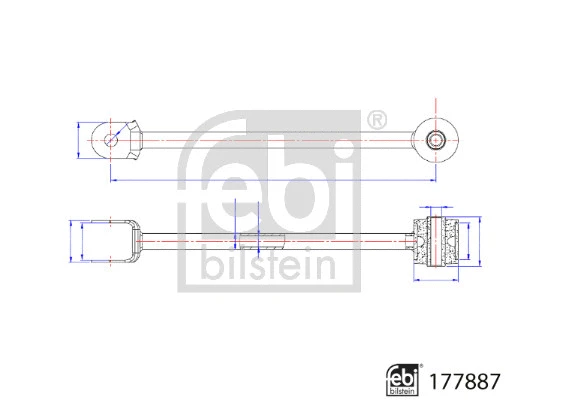 177887 FEBI Рычаг независимой подвески колеса, подвеска колеса (фото 2)