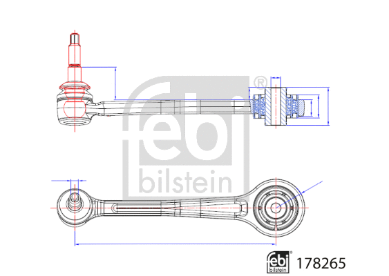 178265 FEBI Рычаг независимой подвески колеса, подвеска колеса (фото 3)