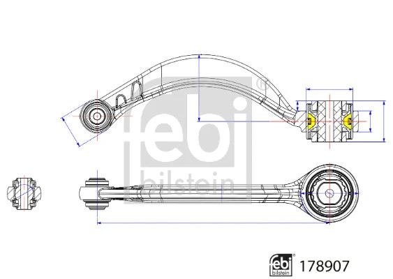 178907 FEBI Рычаг независимой подвески колеса, подвеска колеса (фото 3)