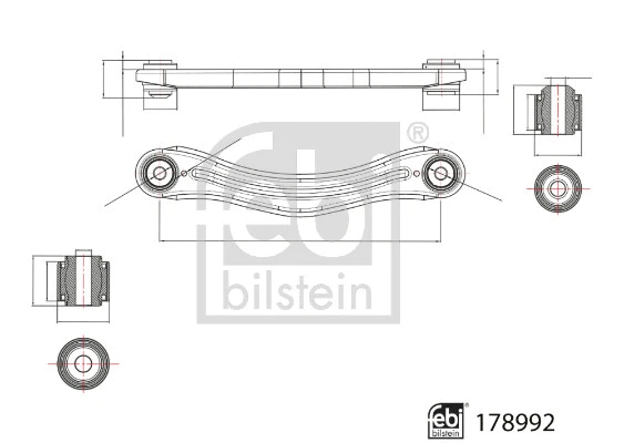 178992 FEBI Рычаг независимой подвески колеса, подвеска колеса (фото 3)
