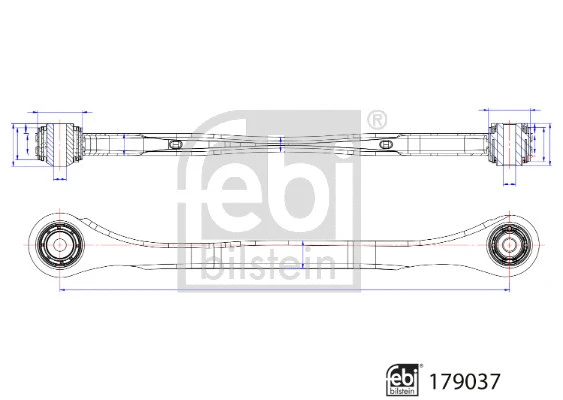 179037 FEBI Рычаг независимой подвески колеса, подвеска колеса (фото 1)