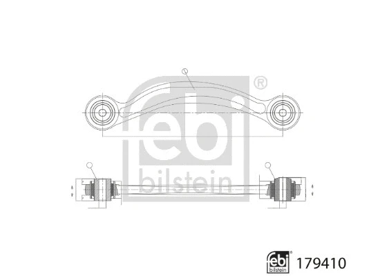 179410 FEBI Рычаг независимой подвески колеса, подвеска колеса (фото 3)
