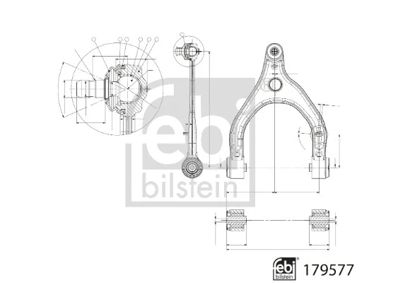 179577 FEBI Рычаг независимой подвески колеса, подвеска колеса (фото 1)