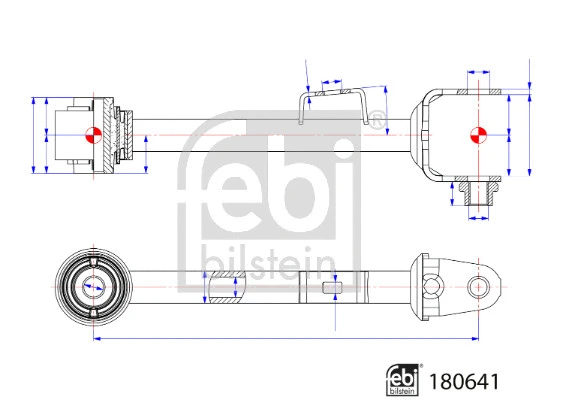 180641 FEBI Рычаг независимой подвески колеса, подвеска колеса (фото 1)