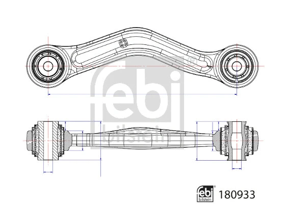 180933 FEBI Рычаг независимой подвески колеса, подвеска колеса (фото 1)