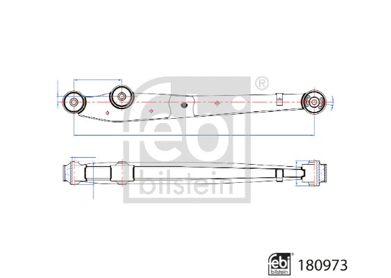 180973 FEBI Рычаг независимой подвески колеса, подвеска колеса (фото 1)