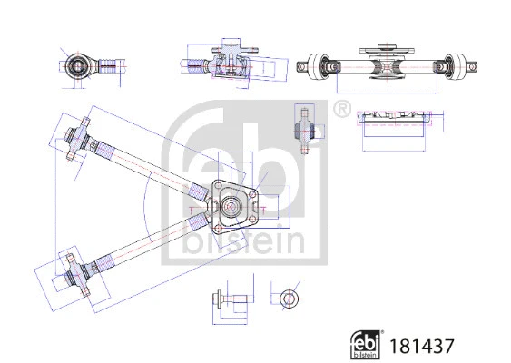 181437 FEBI Рычаг независимой подвески колеса, подвеска колеса (фото 1)