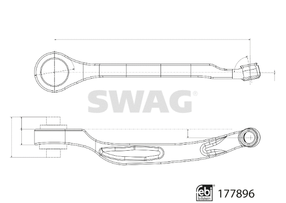 33 10 4358 SWAG Рычаг независимой подвески колеса, подвеска колеса (фото 3)