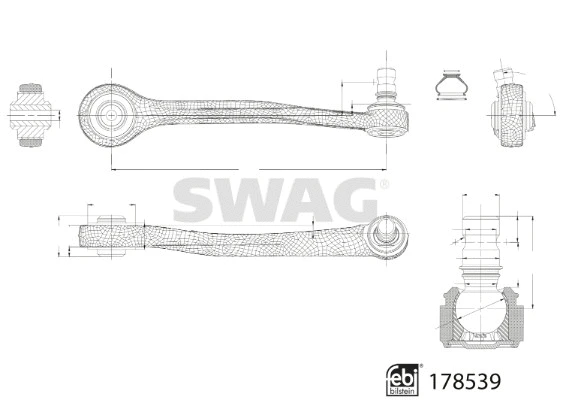 33 10 4579 SWAG Рычаг независимой подвески колеса, подвеска колеса (фото 2)