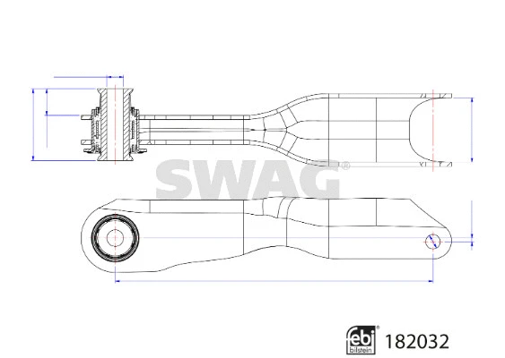 33 10 8488 SWAG Рычаг независимой подвески колеса, подвеска колеса (фото 1)
