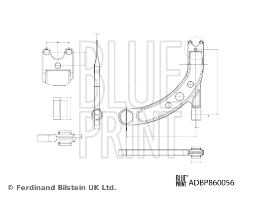 ADBP860056 BLUE PRINT Рычаг независимой подвески колеса, подвеска колеса (фото 2)