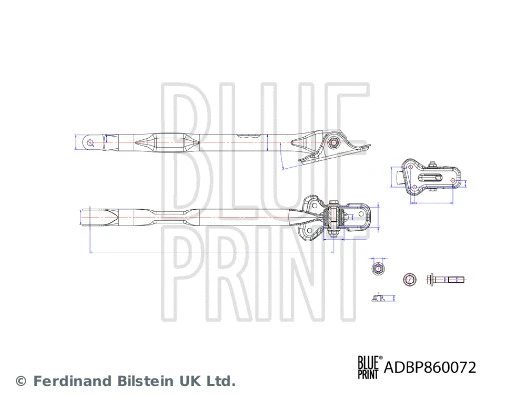 ADBP860072 BLUE PRINT Рычаг независимой подвески колеса, подвеска колеса (фото 3)