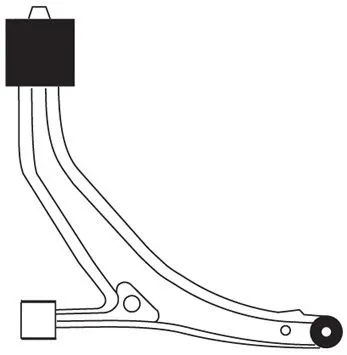 F3332 FRAP Рычаг независимой подвески колеса, подвеска колеса (фото 1)