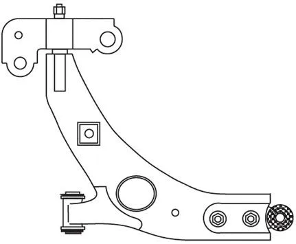 F3512 FRAP Рычаг независимой подвески колеса, подвеска колеса (фото 1)