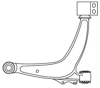 F4418 FRAP Рычаг независимой подвески колеса, подвеска колеса (фото 1)