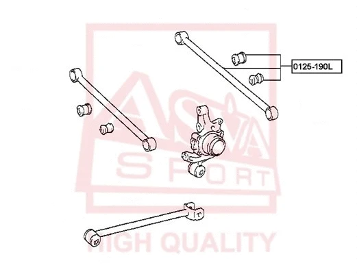 0125-190L ASVA Рычаг независимой подвески колеса, подвеска колеса (фото 1)