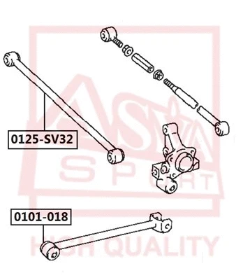 0125-SV32 ASVA Рычаг независимой подвески колеса, подвеска колеса (фото 1)