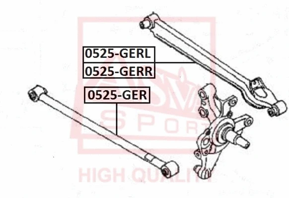 0525-GERR ASVA Рычаг независимой подвески колеса, подвеска колеса (фото 1)