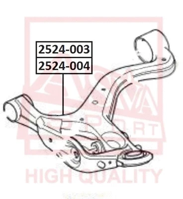 2524-003 ASVA Рычаг независимой подвески колеса, подвеска колеса (фото 1)