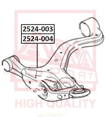 2524-004 ASVA Рычаг независимой подвески колеса, подвеска колеса (фото 1)