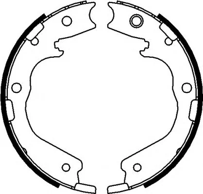 8DA 355 050-951 BEHR/HELLA/PAGID Тормозные колодки ручника (фото 1)