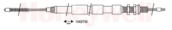 431092B BENDIX Трос (тросик) ручника (фото 1)