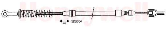 431132B BENDIX Трос (тросик) ручника (фото 1)
