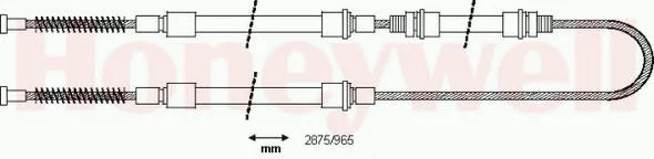 431186B BENDIX Трос (тросик) ручника (фото 1)