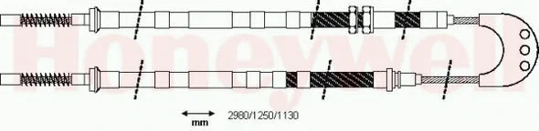 431228B BENDIX Трос (тросик) ручника (фото 1)