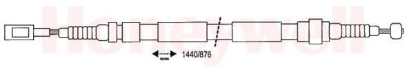 431310B BENDIX Трос (тросик) ручника (фото 1)