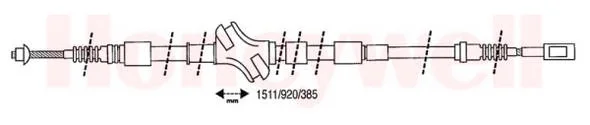 432064B BENDIX Трос (тросик) ручника (фото 1)