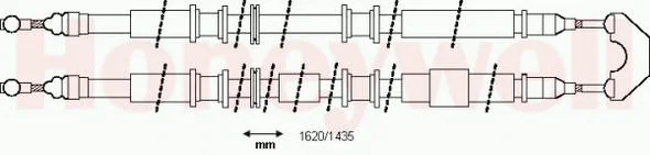 433107B BENDIX Трос (тросик) ручника (фото 1)