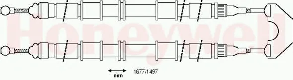 433158B BENDIX Трос (тросик) ручника (фото 1)