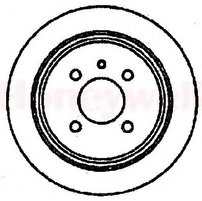 561175B BENDIX Тормозной диск (фото 1)
