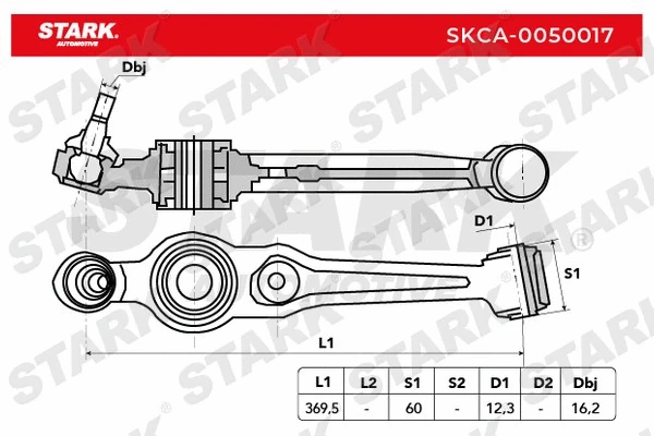 SKCA-0050017 Stark Рычаг независимой подвески колеса, подвеска колеса (фото 2)